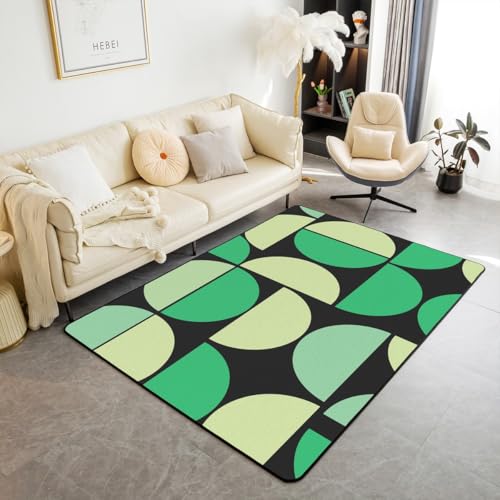 Erosebridal Grüner Teppich aus der Mitte des Jahrhunderts, Retro, Boho, Wohnzimmer, 12,7 x 17,8 cm, Vintage, geometrisch, abstrakt, dekorativer Teppich, bunt, moderne Kunst, Indoor-Bodenmatte Erosebridal Grüner Teppich aus der Mitte des Jahrhunderts, Retro, Boho, Wohnzimmer, 12,7 x 17,8 cm, Vintage, geometrisch, abstrakt, dekorativer Teppich, bunt, moderne Kunst, Indoor-Bodenmatte von Erosebridal
