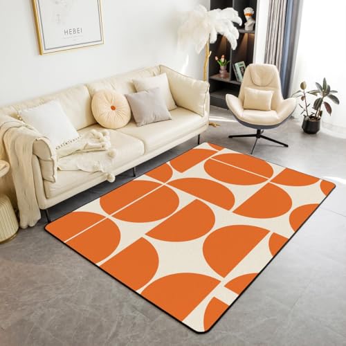 Erosebridal Moderner Boho-Teppich, geometrisch, abstrakte Kunst, dekorativer Teppich, Vintage, Bohemian-Stil, ästhetisch, für den Innenbereich, Orange, 12,7 x 17,8 cm Erosebridal Moderner Boho-Teppich, geometrisch, abstrakte Kunst, dekorativer Teppich, Vintage, Bohemian-Stil, ästhetisch, für den Innenbereich, Orange, 12,7 x 17,8 cm von Erosebridal