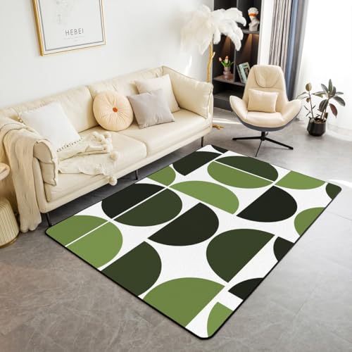 Erosebridal Olivgrüner Teppich im Retro-Stil, Mitte des Jahrhunderts, Wohnzimmerteppich, 12,7 x 17,8 cm, Boho, geometrisch, dekorativer Teppich, Vintage, abstrakte Kunst, moderne Bodenmatte für den Erosebridal Olivgrüner Teppich im Retro-Stil, Mitte des Jahrhunderts, Wohnzimmerteppich, 12,7 x 17,8 cm, Boho, geometrisch, dekorativer Teppich, Vintage, abstrakte Kunst, moderne Bodenmatte für den von Erosebridal
