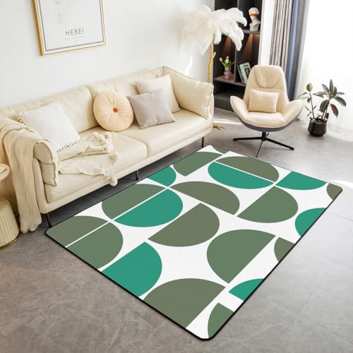 Erosebridal Teppich, Retro, Boho, Wohnzimmer, 12,7 x 17,8 cm, Vintage, geometrisch, abstrakt, dekorativer Teppich, bunt, moderne Kunst, Bodenmatte für den Innenbereich, Tiefgrün Erosebridal Teppich, Retro, Boho, Wohnzimmer, 12,7 x 17,8 cm, Vintage, geometrisch, abstrakt, dekorativer Teppich, bunt, moderne Kunst, Bodenmatte für den Innenbereich, Tiefgrün von Erosebridal