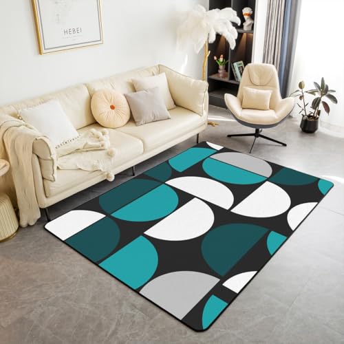 Erosebridal Teppich aus der Mitte des Jahrhunderts, Boho-Stil, blaugrün, Wohnzimmer, 12,7 x 17,8 cm, bunt, moderne Kunst, geometrisch, dekorativer Teppich, ästhetisch, abstrakt, Raumdekoration Erosebridal Teppich aus der Mitte des Jahrhunderts, Boho-Stil, blaugrün, Wohnzimmer, 12,7 x 17,8 cm, bunt, moderne Kunst, geometrisch, dekorativer Teppich, ästhetisch, abstrakt, Raumdekoration von Erosebridal