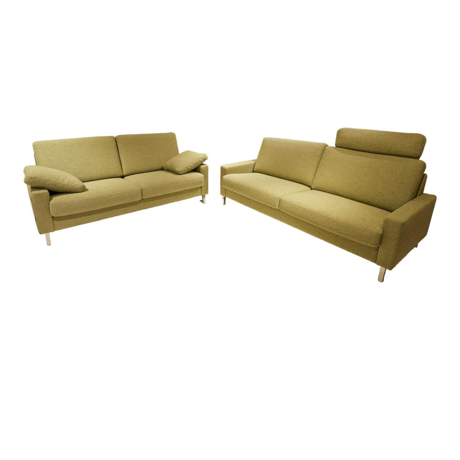 2er Set Sofa Classics 500 Bezug Stoff  2036.59 Monza Kufen Hochglanz Inklusive K... von Erpo