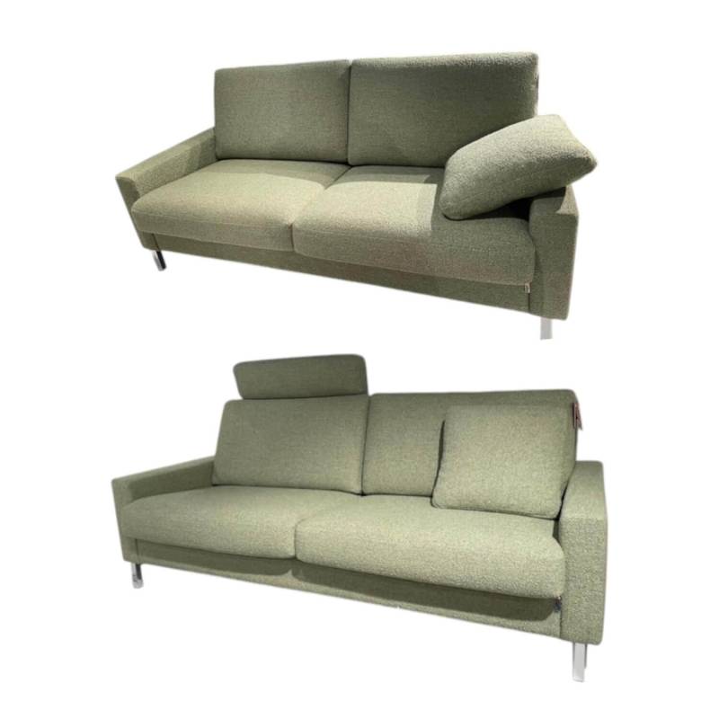 2er Set Sofa Classics 500 Stoff Monza 2036 59 Grün Kufen Metall Inklusive Kopfst... von Erpo