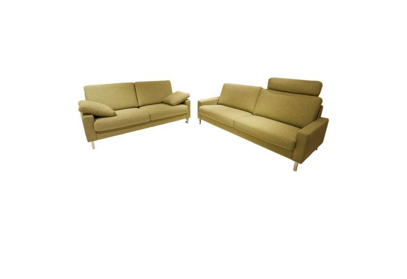 Erpo Polstergarnitur 2er Set Sofa Classics 500 Bezug Stoff 2036.59 Monza Kufen Hochglanz von Erpo
