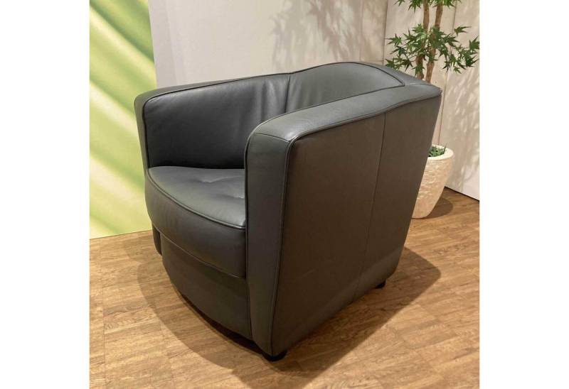 Erpo Relaxsessel Polstersessel Classics CL 190 Leder I-43.059 Anthrazit Holzfüsse von Erpo