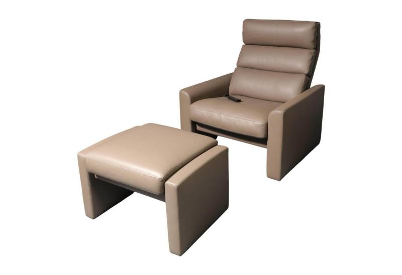 Erpo Relaxsessel Sessel Hocker Soho Extra Hoch Aufstehilfe Easy Up Leder Fango von Erpo