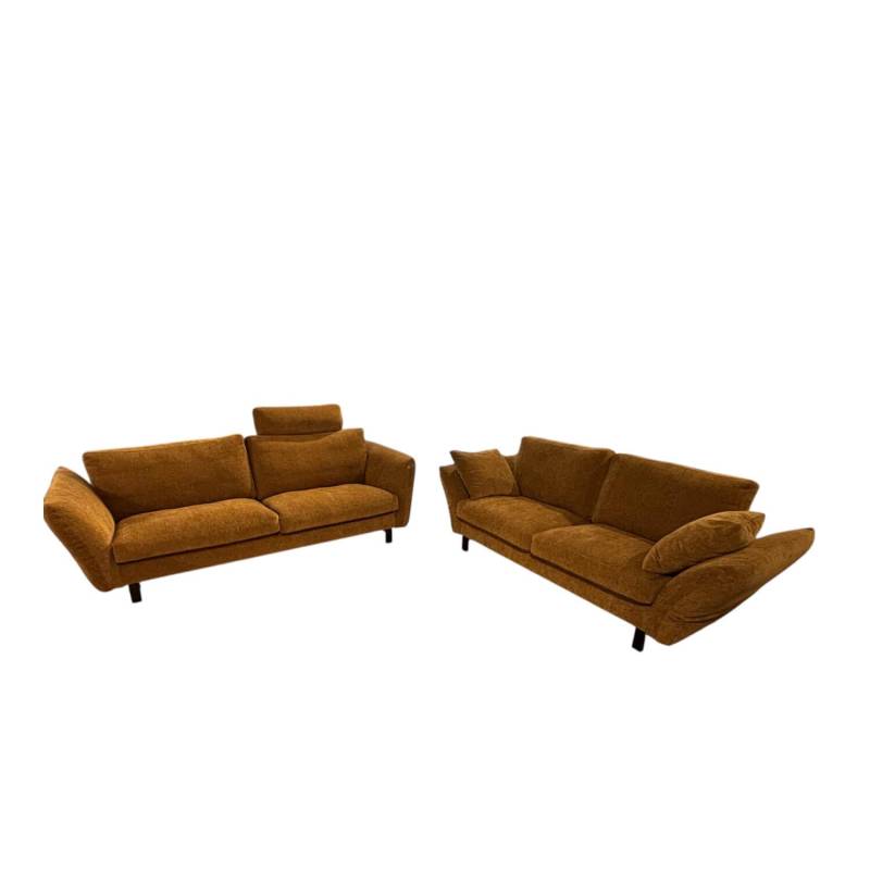 Garnitur Classic 970 Stoff Osino 2037.68 Gelb 2 Sofas von Erpo