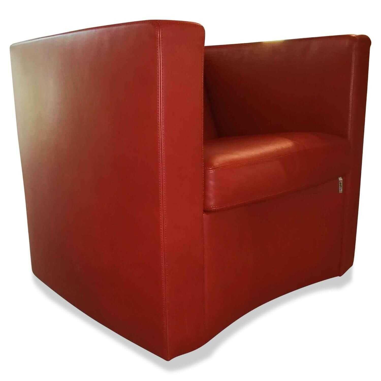 Sessel CL 142.15 Leder 350.870 Terra Braun Rot von Erpo