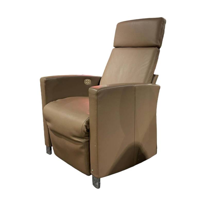 Sessel Erpo Relax Leder 43.860 Lava Fuß Verchromt von Erpo
