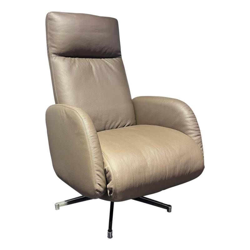 Sessel Relax RE700 Leder 170.860 Lava mit Sternfuß manuell verstellbar von Erpo