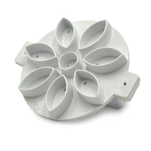Erretre srl - Stanzform mit Margeritenmotiv zur Brotverzierung, Durchmesser 12,5 cm, mit Profi-Griff von Erretre srl