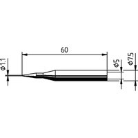 Ersa - 0172BD Lötspitze Bleistiftform Spitzen-Größe 1.10 mm Inhalt 1 St. von Ersa