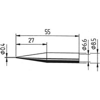 Ersa - 842 ud lf Lötspitze Bleistiftform, verlängert Spitzen-Größe 0.4 mm Inhalt 1 St. von Ersa