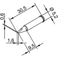 Ersa 102 CD LF 16 Lötspitze Meißelform, gerade Spitzen-Größe 1.6 mm Inhalt 1 St. von Ersa