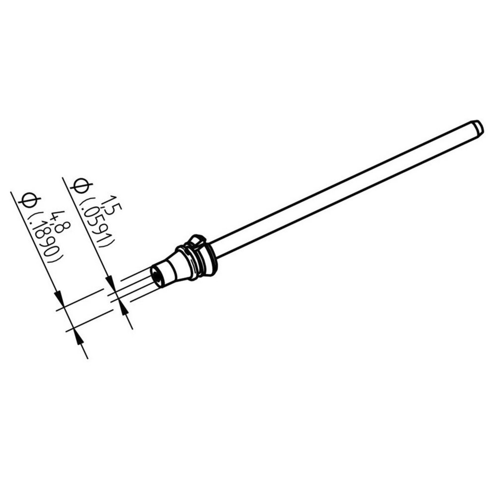 Ersa Lötkolben Ersa 0742ED1548H/SB Entlötspitze Konisch Spitzen-Länge 79.25 mm Inhal, 0742ED1548H/SB von Ersa