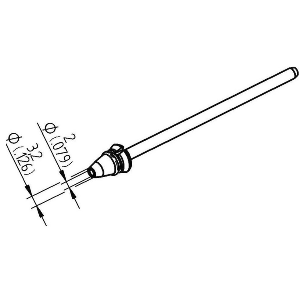 Ersa Lötkolben Ersa 0742ED2032H/SB Entlötspitze Konisch Spitzen-Länge 79.25 mm Inhal, 0742ED2032H/SB von Ersa