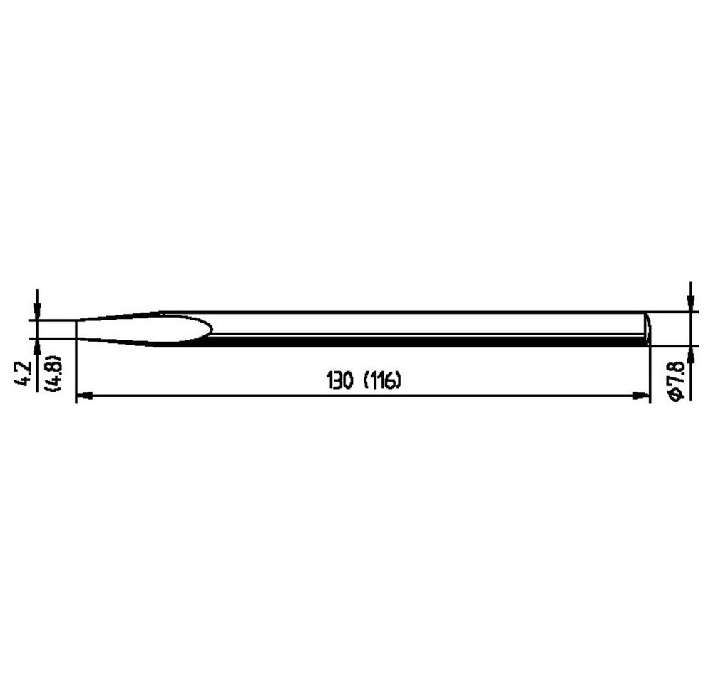 Ersa Lötfitting Ersa 082KD Lötspitze Meißelform, ERSADUR Spitzen-Größe 4.8 mm Inhalt, (082KD) von Ersa