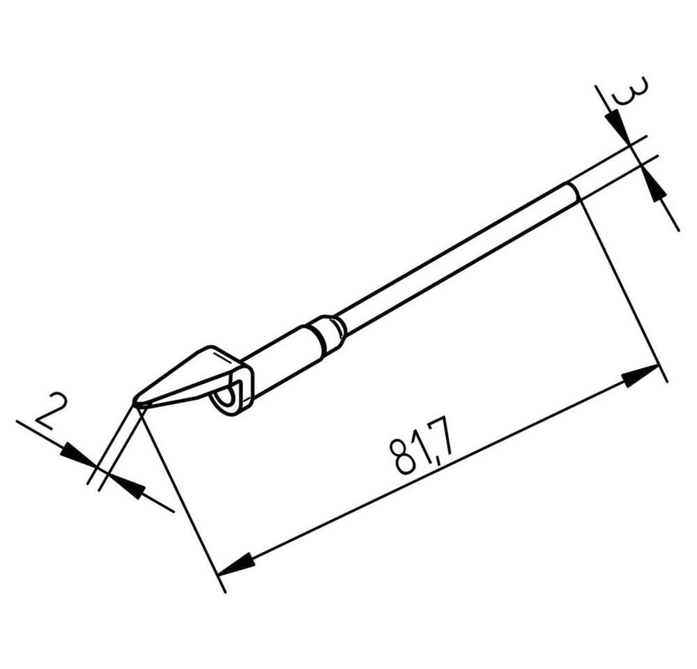 Ersa Lötkolben Ersa Entlötspitze Spitzen-Größe 2 mm Inhalt 1 St., 0452MDLF020/SB von Ersa