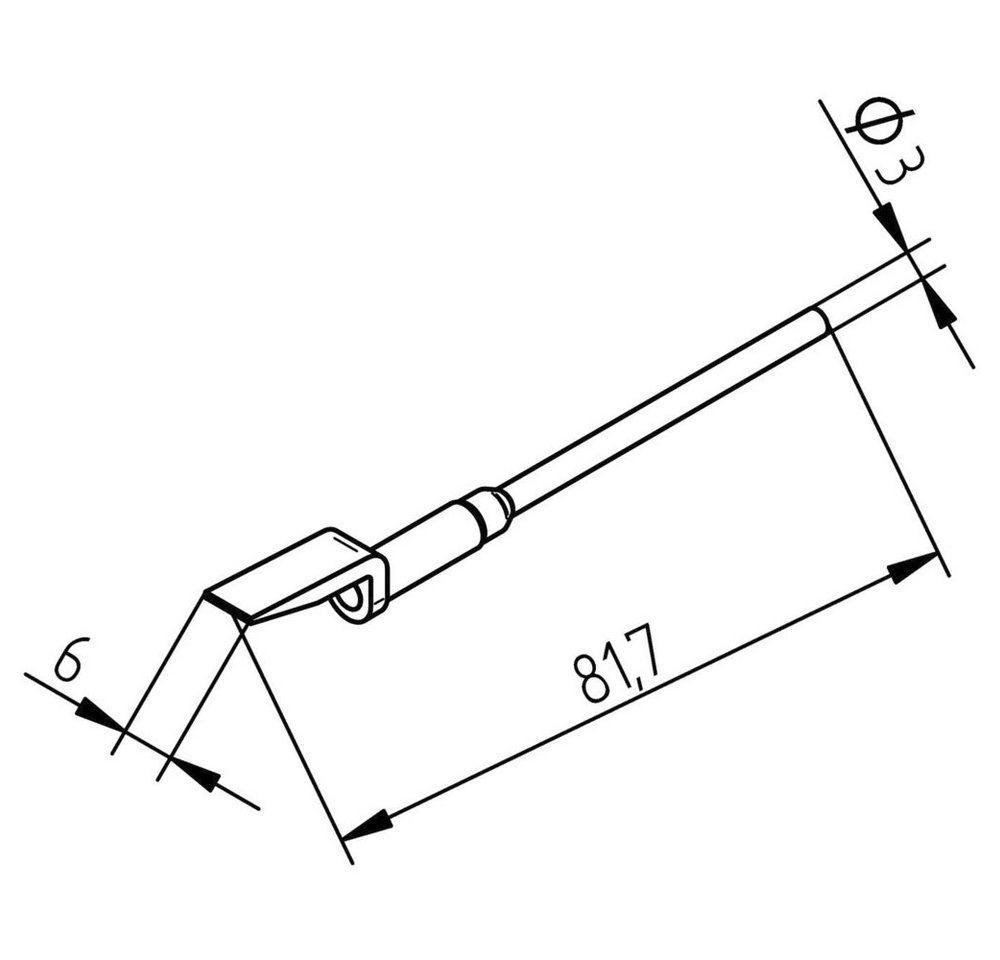 Ersa Lötkolben Ersa Entlötspitze Spitzen-Größe 6 mm Inhalt 2 St., 0452EDLF060/SB von Ersa