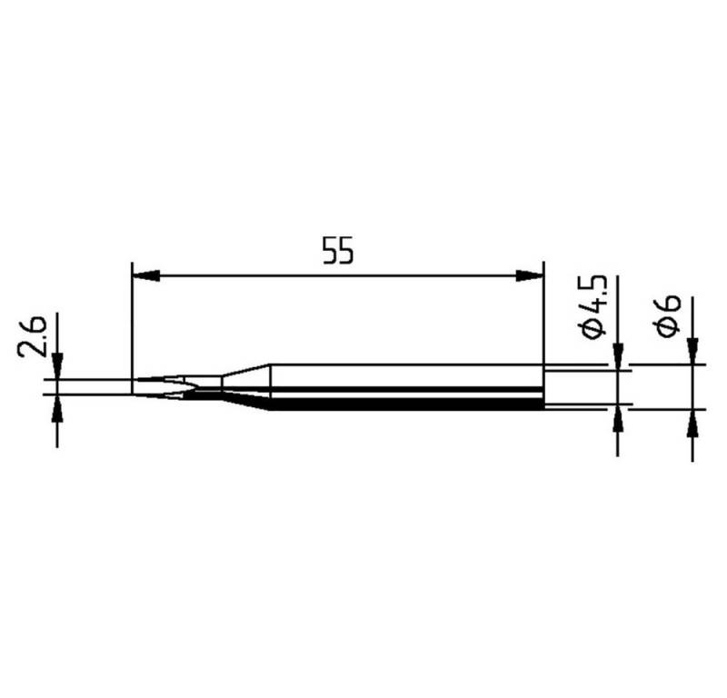 Ersa Lötkolben Ersa 0162KD Lötspitze Meißelform, gerade Spitzen-Größe 2.60 mm Inhalt, 0162KD Ersa Lötkolben Ersa 0162KD Lötspitze Meißelform, gerade Spitzen-Größe 2.60 mm Inhalt, 0162KD von Ersa