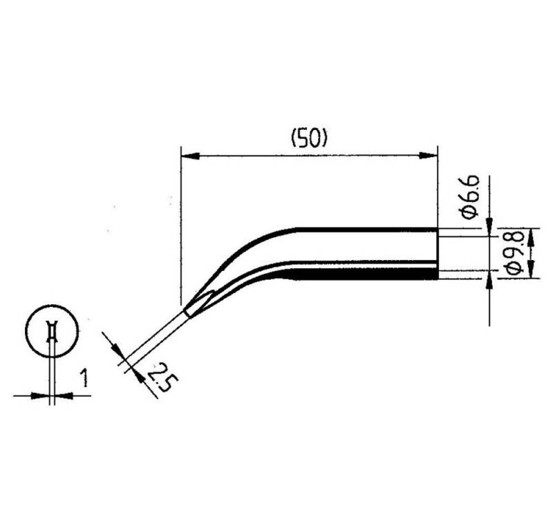 Ersa Lötkolben Ersa 0832WD Lötspitze Meißelform, gebogen Inhalt 1 St., 0832WD von Ersa