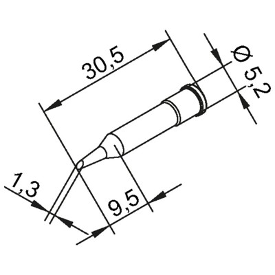 Lötspitze Serie 0102, Rundform, PDLF05L/0,5mm, lang, 1 Stück Lötspitze Serie 0102, Rundform, PDLF05L/0,5mm, lang, 1 Stück von Ersa