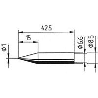 Ersa 842 BD Lötspitze Bleistiftform Spitzen-Größe 1 mm Inhalt 1 St. von Ersa