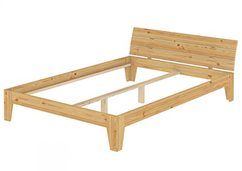 Erst-Holz Doppelbett Bettgestell Massivholz Futonbett Überlänge 160x220 ohne Rollrost 60.62-16-220 oR von Erst-Holz