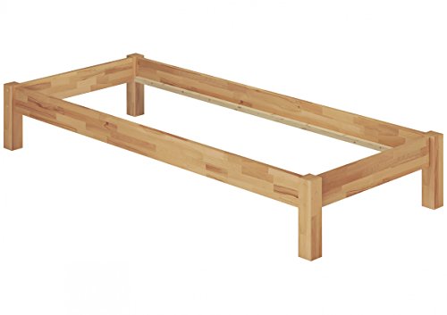 Erst-Holz Einzelbett Bettrahmen Gästebett 100x200 Buche massiv Bettgestell ohne Zubehör 60.84-10 oR von Erst-Holz