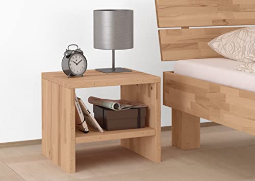 Erst-Holz Nachttisch Buche Massivholz geölt Nachtkästchen Beistelltisch 90.20-K31-geölt von Erst-Holz