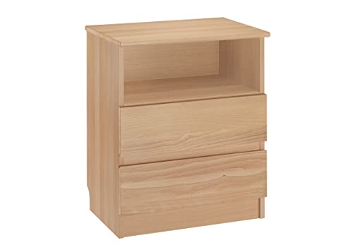 Erst-Holz Nachttisch Schubladenkommode mit Zwei Auszügen Buche 90.20-K45 von Erst-Holz
