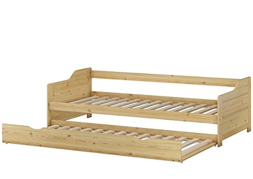 Erst-Holz® Sofabett Doppelbett Bettgestell 90x200 Einzelbett Bett + Bettkasten Kiefer massiv 60.34-09 von Erst-Holz®