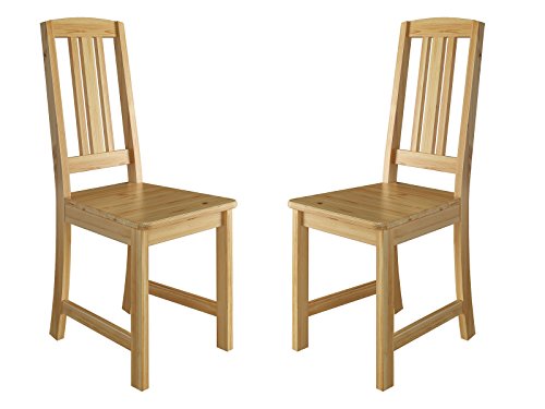 Erst-Holz Küchenstuhl Massivholzstuhl Esszimmerstuhl Kiefer Stühle 90.71-22-D von Erst-Holz