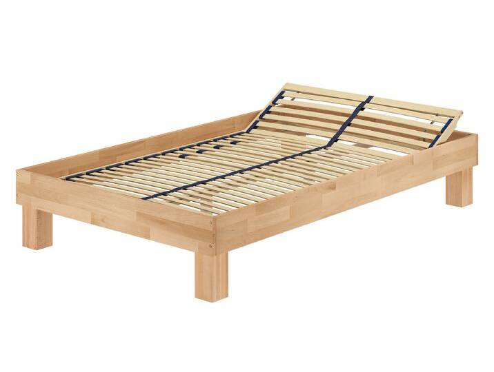 Breites Einzelbett Futonbett Bettrahmen Buche geölt Massiv 120 x 200 cm Breites Einzelbett Futonbett Bettrahmen Buche geölt Massiv 120 x 200 cm von Erst-Holz