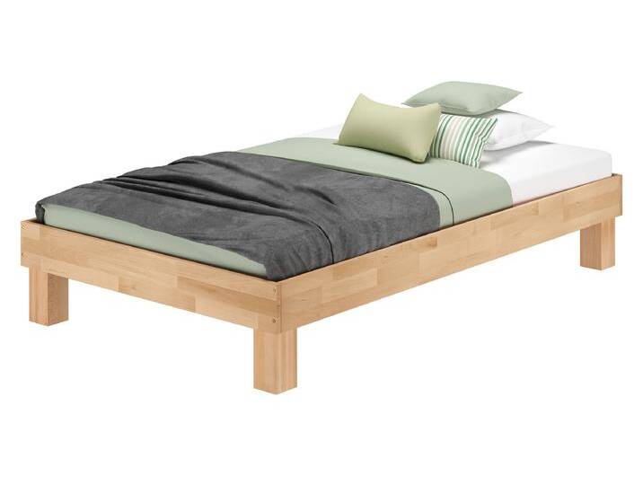 Breites Einzelbett Futonbett Bettrahmen Buche geölt Massiv 120 x 200 cm Breites Einzelbett Futonbett Bettrahmen Buche geölt Massiv 120 x 200 cm von Erst-Holz