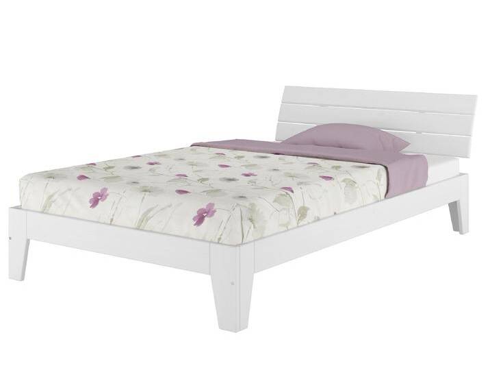 Einzelbett Futonbett Holzbett 120 x 200 cm Kiefer Weiß Einzelbett Futonbett Holzbett 120 x 200 cm Kiefer Weiß von Erst-Holz