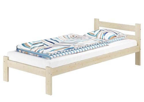 Erst-Holz® Einzelbett Gästebett 90x200 Fichte massiv lackiert mit wählbarem Zubehör V-60.60-09 Ausstattung ohne Zubehör von Erst-Holz