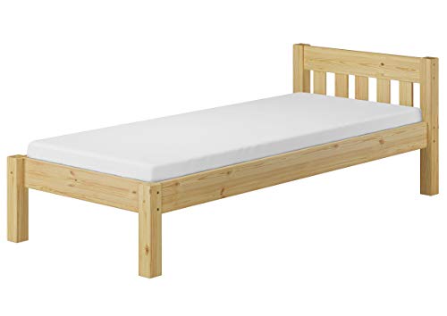 Erst-Holz® Futonbett Einzelbett 90x200 Massivholzbett Kiefer Natur Jugendbett Rollrost Matratze 60.38-09 M von Erst-Holz