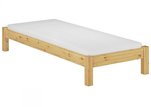 Erst-Holz® Futonbett Kiefer massiv 90x200 cm Einzelbett mit Rollrost u Matratze 60.35-09 M von Erst-Holz