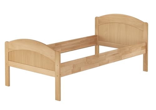 Erst-Holz® Massivholzbett geschwungenes Seniorenbett Buche 100x200 Einzelbett Bettgestell 60.75-10 oR von Erst-Holz