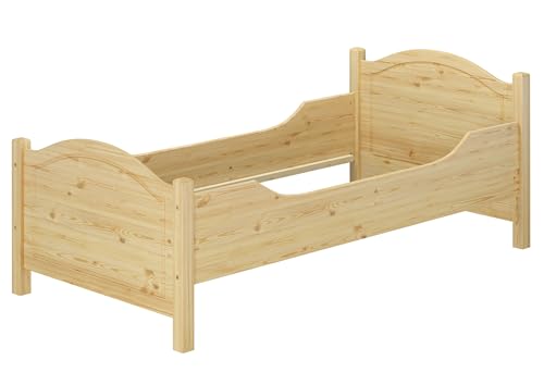 Erst-Holz® Seniorenbett extra hoch 100x220 Überlänge Massivholz Holzbett Einzelbett Gästebett 60.40-10-220 oR von Erst-Holz