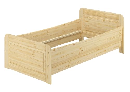 Erst-Holz® Seniorenbett extra hoch 90x220 Einzelbett Holzbett Gästebett Massivholz Kiefer Bett 60.42-09-220 oR von Erst-Holz