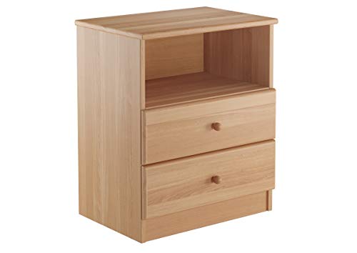 Erst-Holz 90.20-K35 hohe Nachtkonsole Buche Nachttisch mit Zwei Schubladen und offenem Fach Erst-Holz 90.20-K35 hohe Nachtkonsole Buche Nachttisch mit Zwei Schubladen und offenem Fach von Erst-Holz