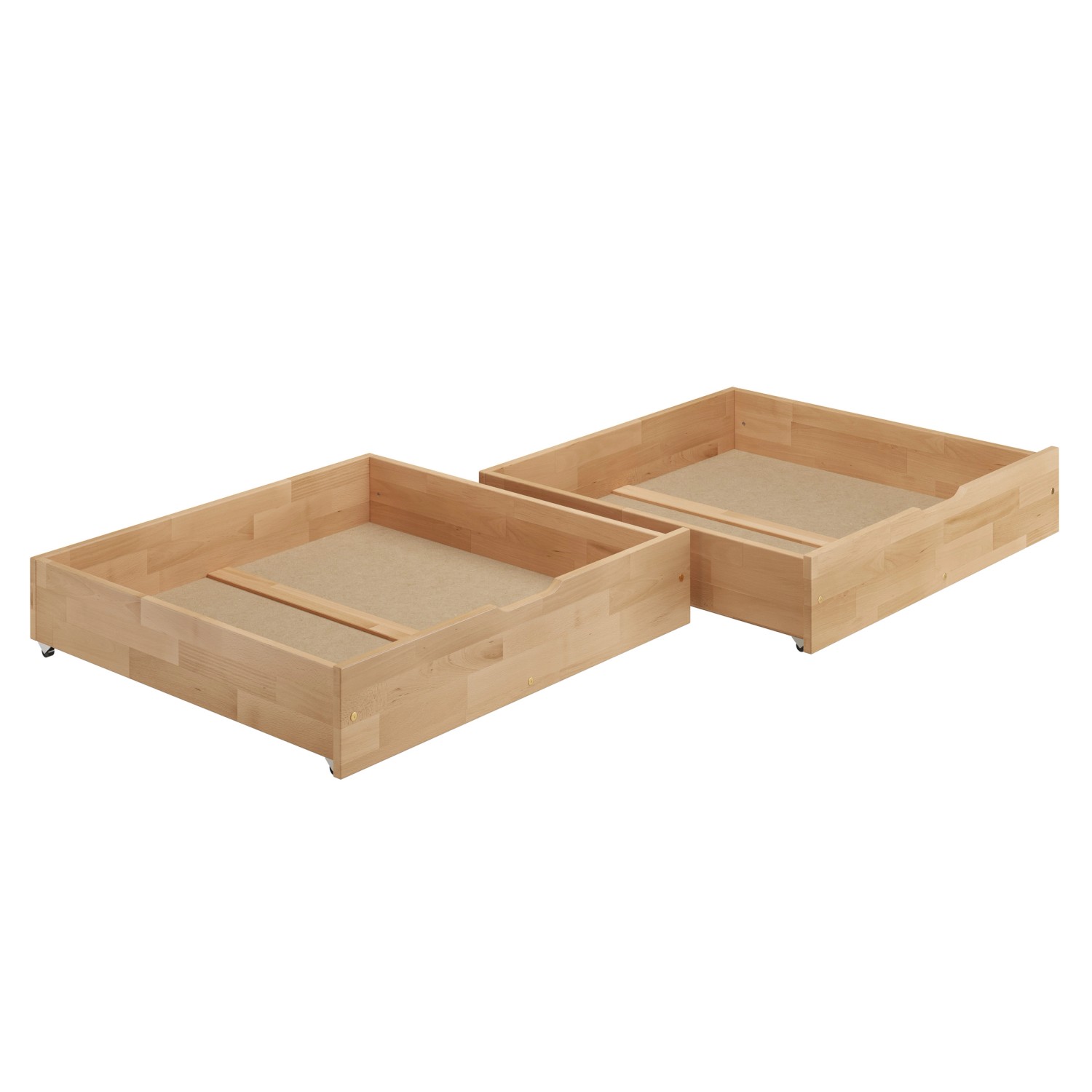 Erst-Holz Bettkasten Zweiteilig aus Buche 97 x 90 cm Modell BS37 von Erst-Holz