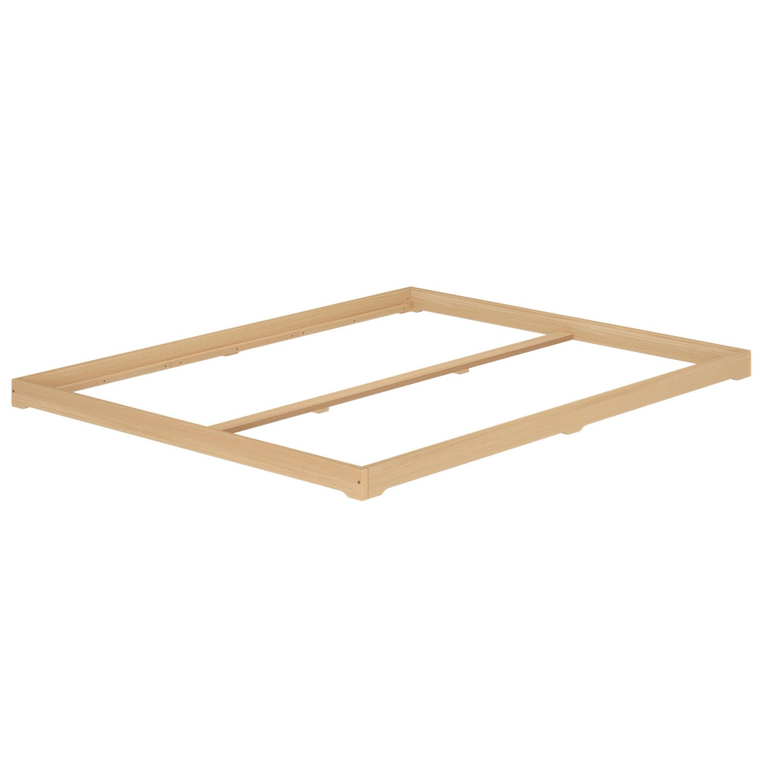 Erst-Holz Breites Bodenbett Doppelbett Buche Massiv 160 x 200 cm Modell 66 ohne Zubehör von Erst-Holz