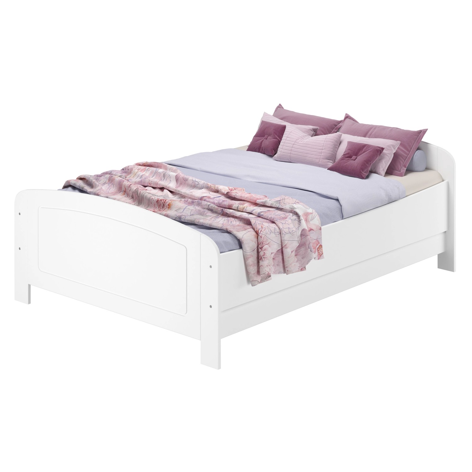 Erst-Holz Doppelbett Holzbett 140 x 200 Kiefer Weiß Verstellbare Einlegetiefe Modell 44 Rollrost inkl. Erst-Holz Doppelbett Holzbett 140 x 200 Kiefer Weiß Verstellbare Einlegetiefe Modell 44 Rollrost inkl. von Erst-Holz