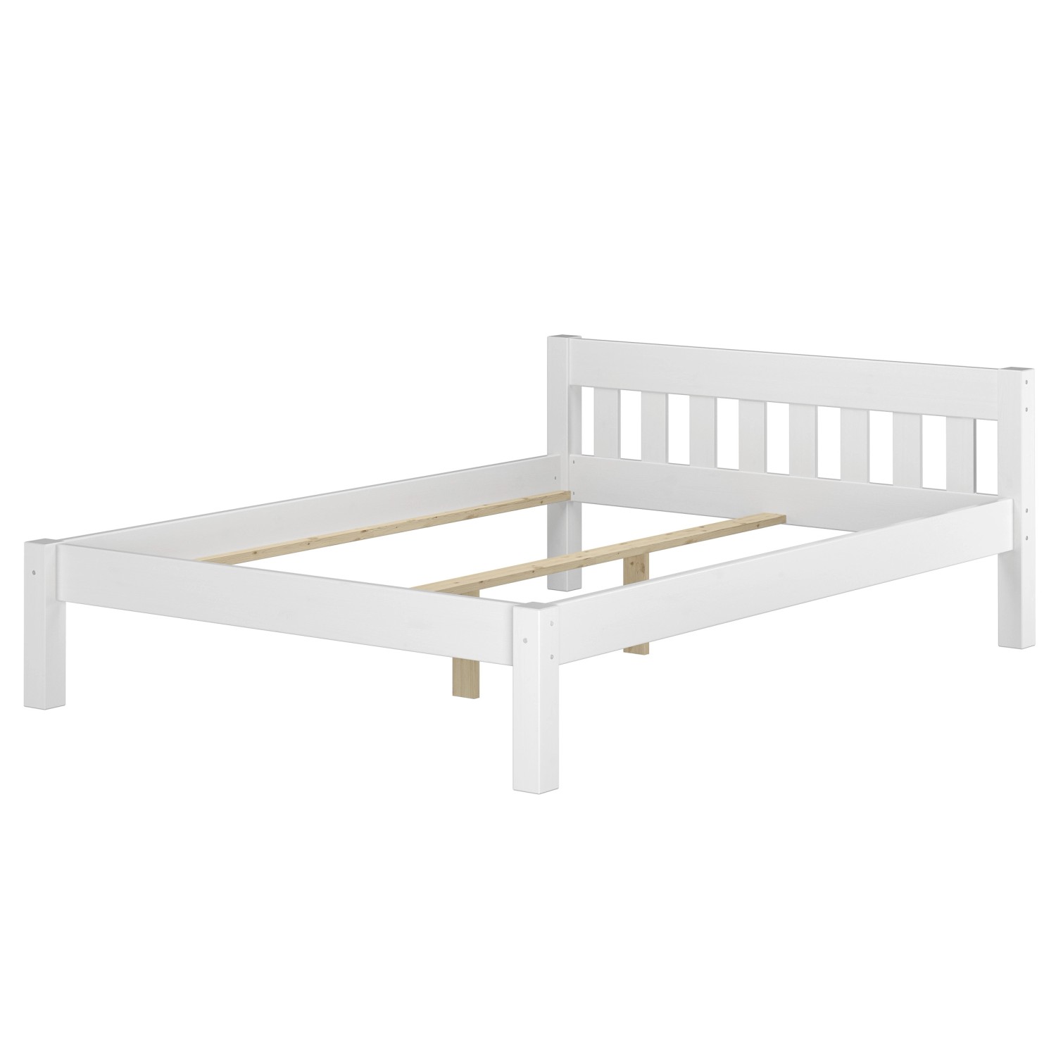 Erst-Holz Ehebett Doppelbett 160 x 200 cm Massivholzbett Kiefer Weiß Modell 38 ohne Zubehör Erst-Holz Ehebett Doppelbett 160 x 200 cm Massivholzbett Kiefer Weiß Modell 38 ohne Zubehör von Erst-Holz