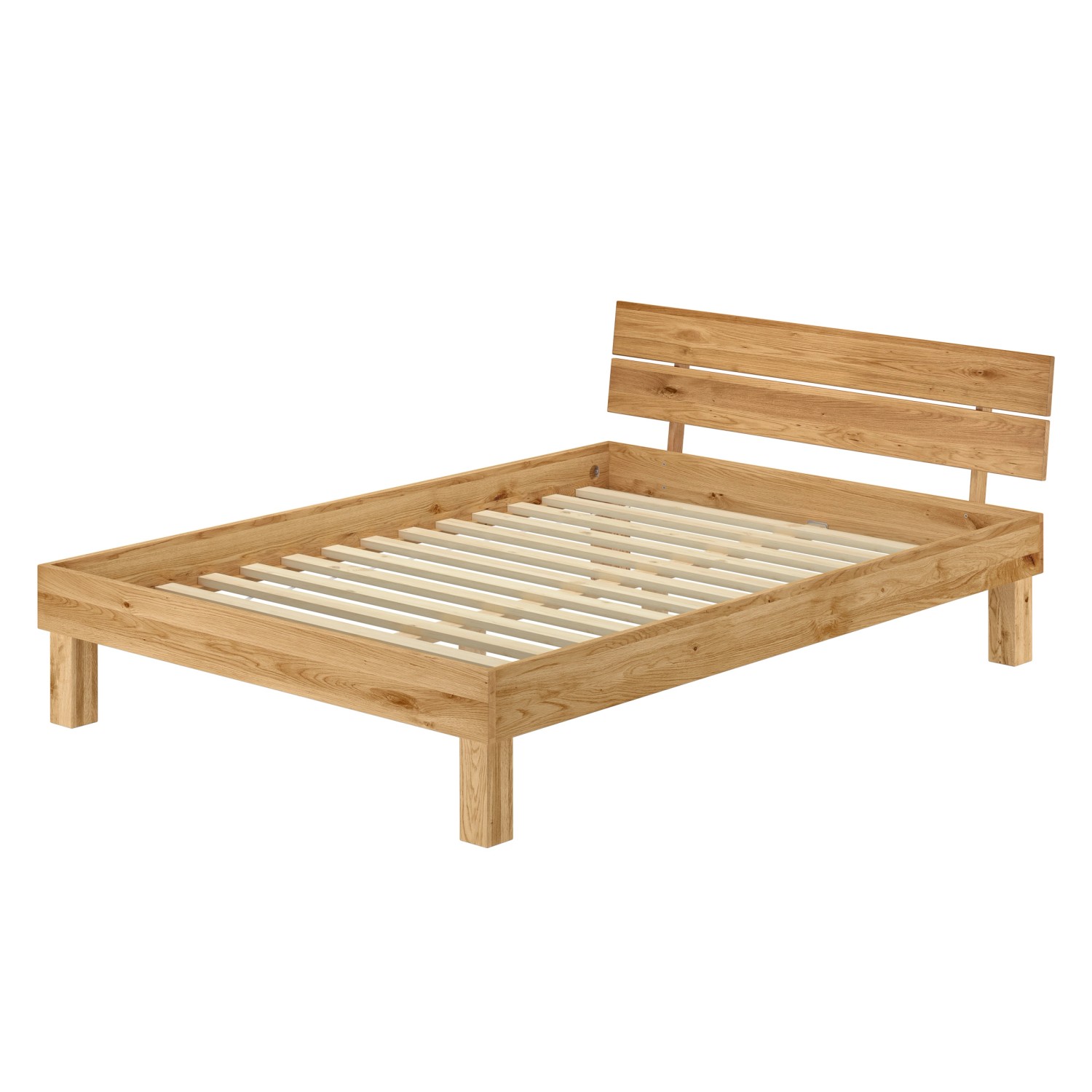 Erst-Holz Ehebett Doppelbett Holzbett aus Eiche Massiv 160x200 cm Geölt Rollrost inkl. Erst-Holz Ehebett Doppelbett Holzbett aus Eiche Massiv 160x200 cm Geölt Rollrost inkl. von Erst-Holz