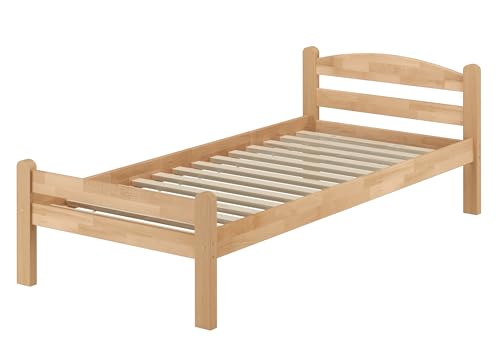 Erst-Holz Einzelbett Buche massiv 90x200 Bettgestell und wählbare Ausstattung V-60.45-09, Ausstattung:Rollrost inkl. Erst-Holz Einzelbett Buche massiv 90x200 Bettgestell und wählbare Ausstattung V-60.45-09, Ausstattung:Rollrost inkl. von Erst-Holz