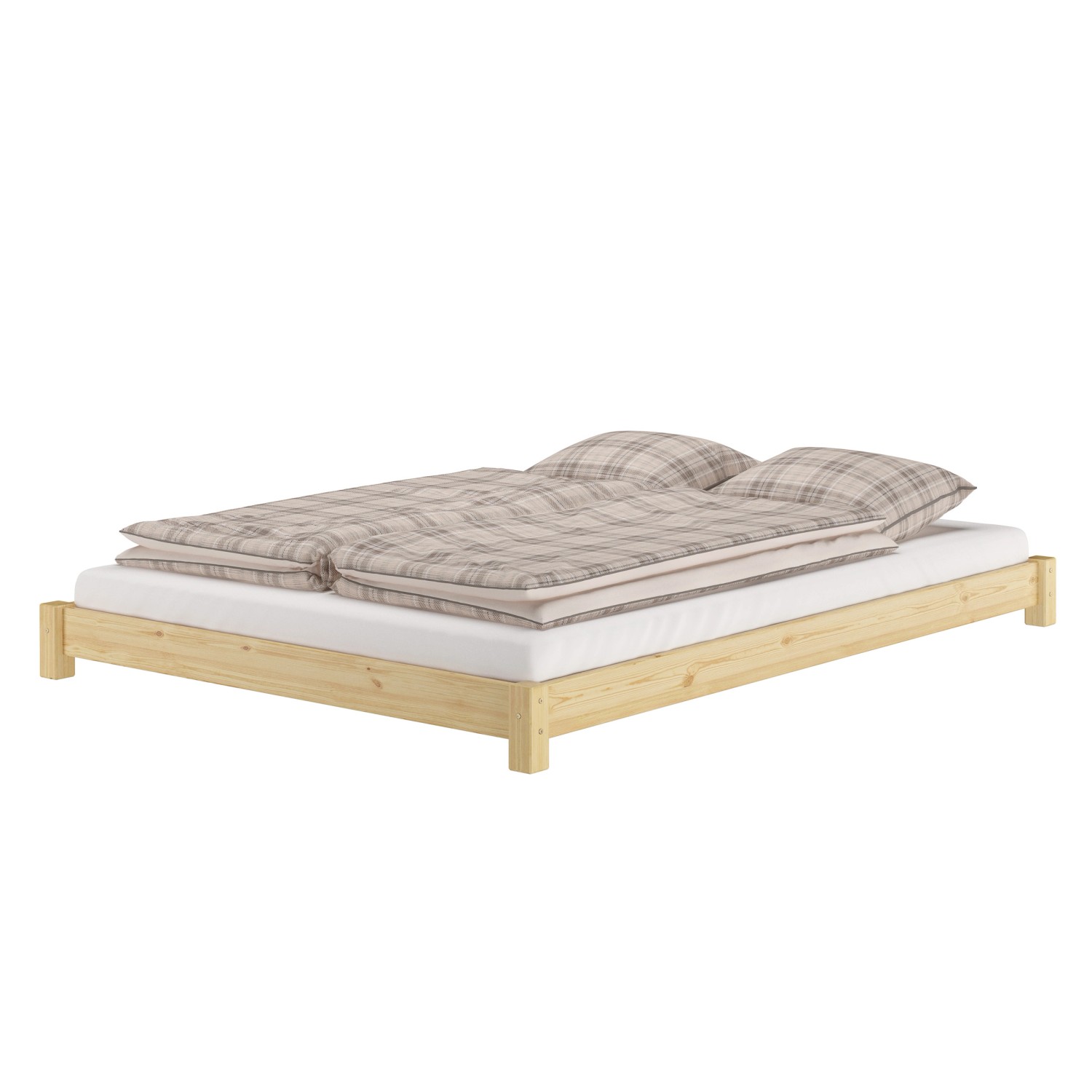 Erst-Holz Flaches Futon-Doppelbett Bodenbett 160 x 200 Kiefer Massivholz Modell 51 Rollrost inkl. Erst-Holz Flaches Futon-Doppelbett Bodenbett 160 x 200 Kiefer Massivholz Modell 51 Rollrost inkl. von Erst-Holz